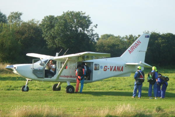 Climbing aboard the plane